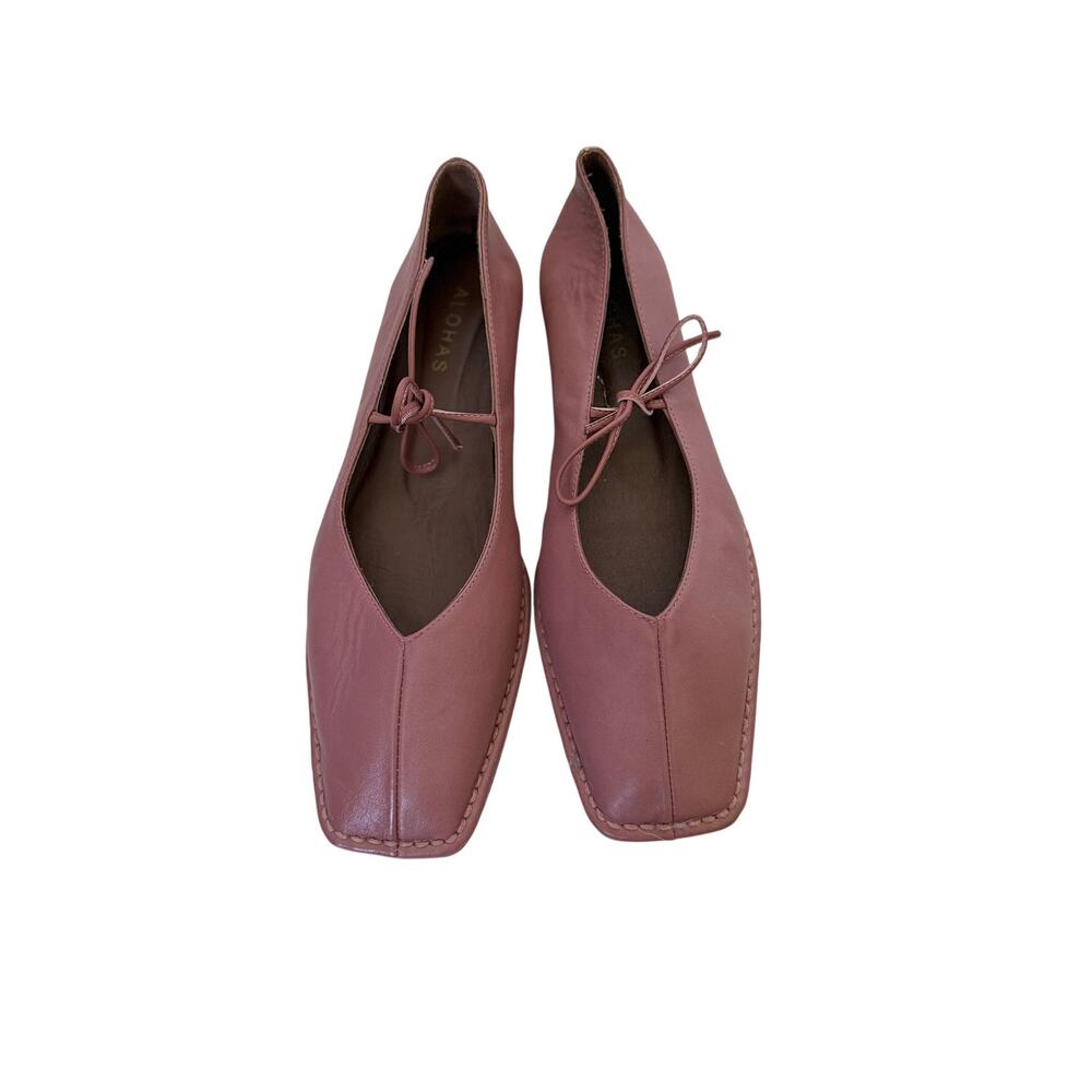 Alohas Sway Leather Flats - Pink - Size 39 US 8.5 - Picture 1 of 5